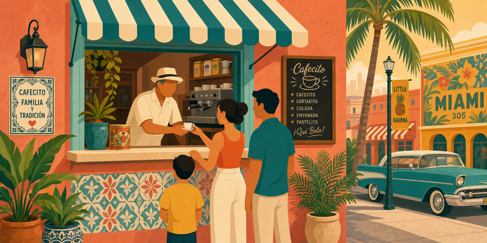 Ventanita coffee window scene